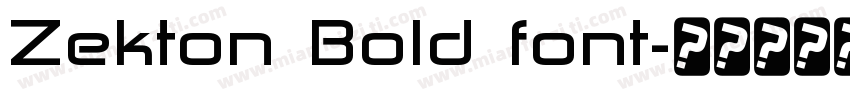 Zekton Bold font字体转换